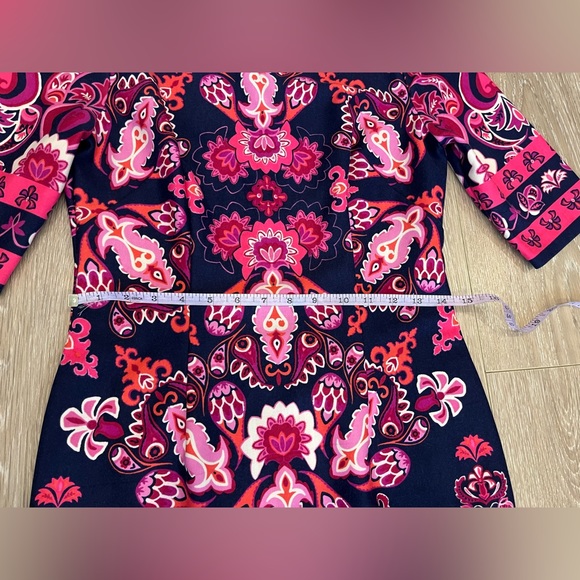 Eliza J Patterned 3/4 Sleeve Dress - Size 4 - Picture 9 of 12